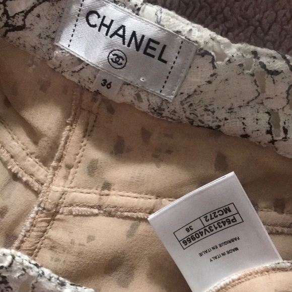 CHANEL Eyelet Lace Ankle Trousers - European SZ 36